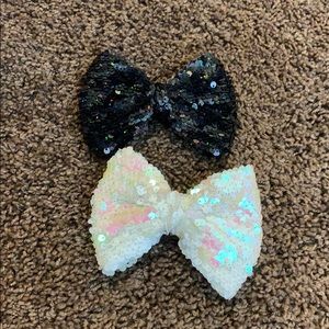 Sequin bows